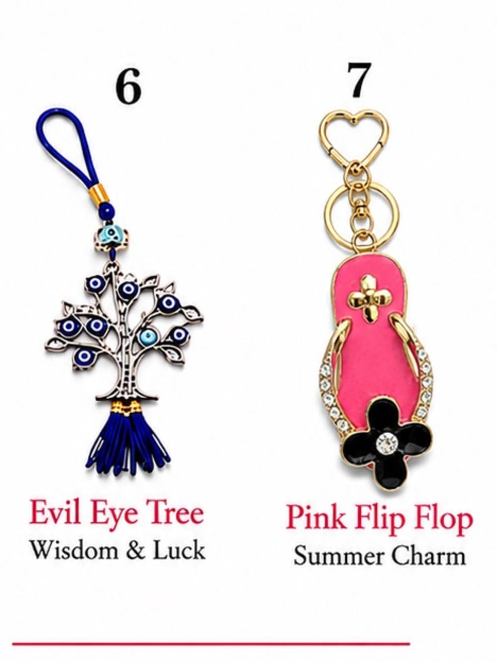 BUY NOW: Pick your Crystal Keychain or Bag Charm- Gold & Silver Rhinestone Char - Picture 5 of 5